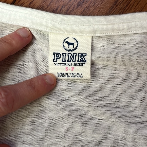 NWOT Y2K PINK Victoria’s Secret Striped Sailor Tee Shirt - Picture 2 of 6